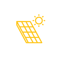 Solar power system installation icon 1
