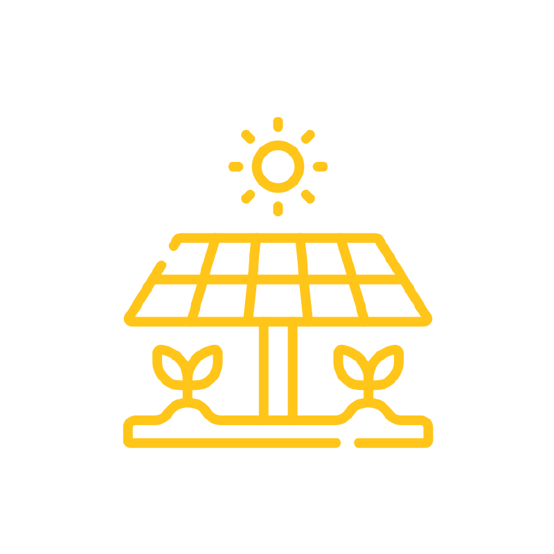 agricultural solar icon